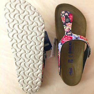 NWT Floral Birkenstock Gizeh size 39